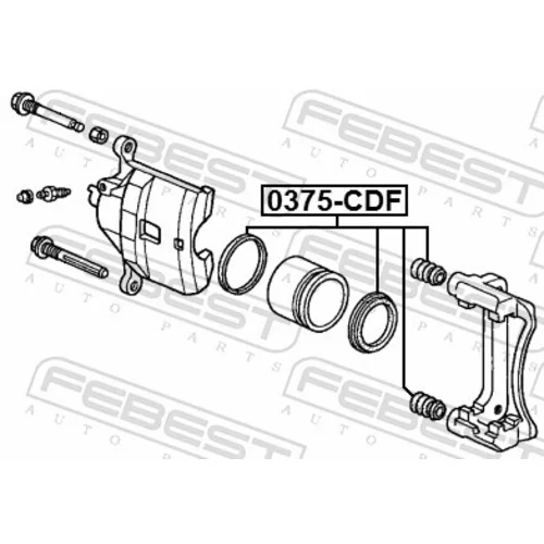 Opravná sada brzdového strmeňa 0375-CDF /FEBEST/ - obr. 1