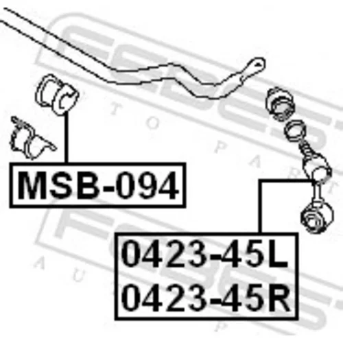 Tyč/Vzpera stabilizátora 0423-45R /FEBEST/ - obr. 1