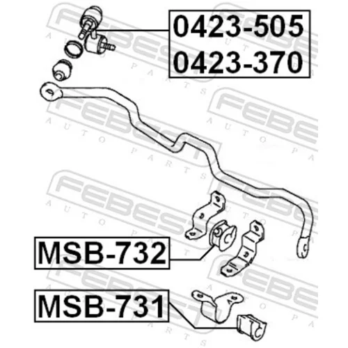 Tyč/Vzpera stabilizátora 0423-505 /FEBEST/ - obr. 1