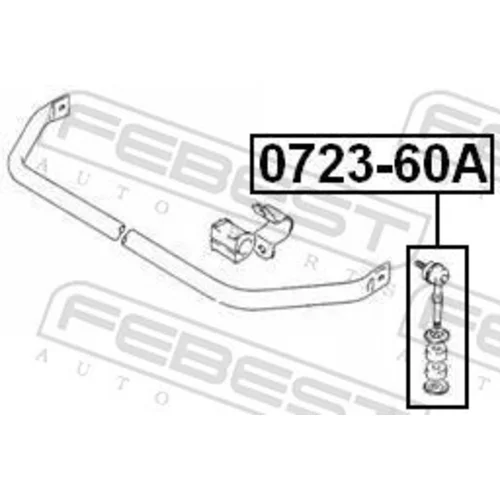 Tyč/Vzpera stabilizátora 0723-60A /FEBEST/ - obr. 1