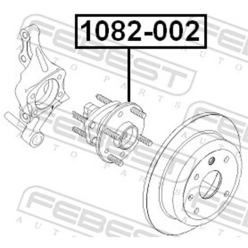 Náboj kolesa 1082-002 /FEBEST/ - obr. 1