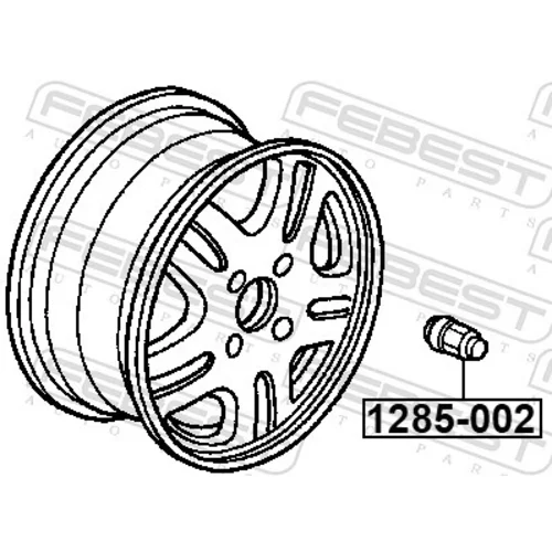 Matica kolesa 1285-002 /FEBEST/ - obr. 1