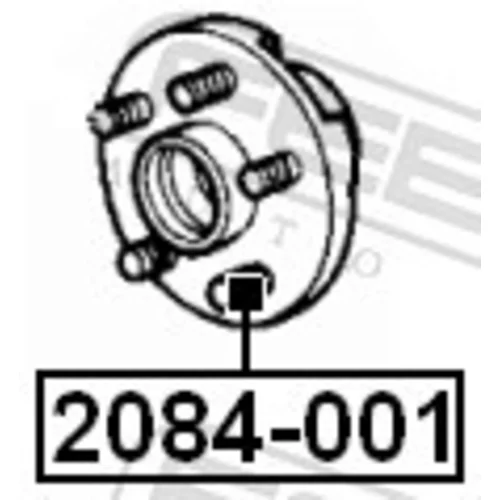 Čap kolesa 2084-001 /FEBEST/ - obr. 1