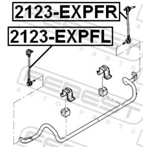 Tyč/Vzpera stabilizátora 2123-EXPFL /FEBEST/ - obr. 1