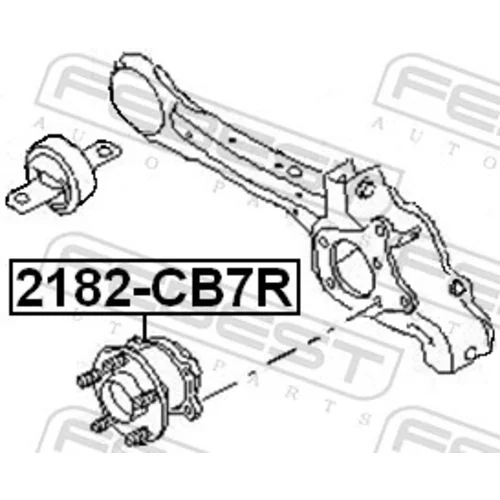 Náboj kolesa 2182-CB7R /FEBEST/ - obr. 1