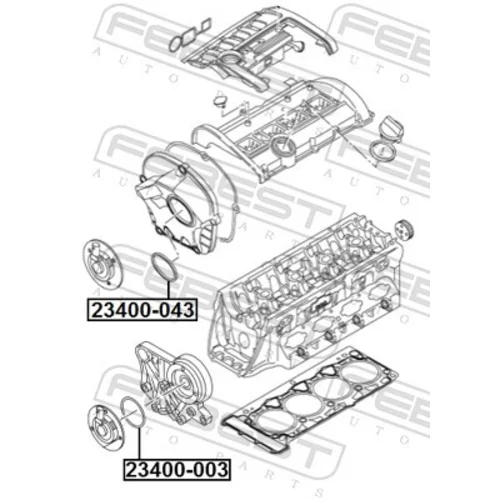 Tesnenie veka rozvodov 23400-043 /FEBEST/ - obr. 1