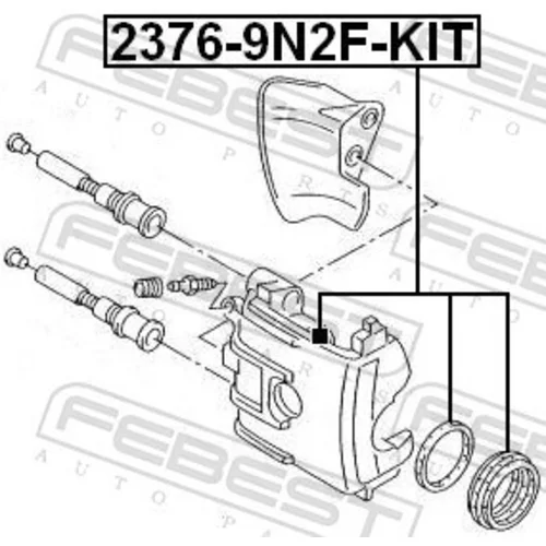 Opravná sada brzdového strmeňa 2376-9N2F-KIT /FEBEST/ - obr. 1
