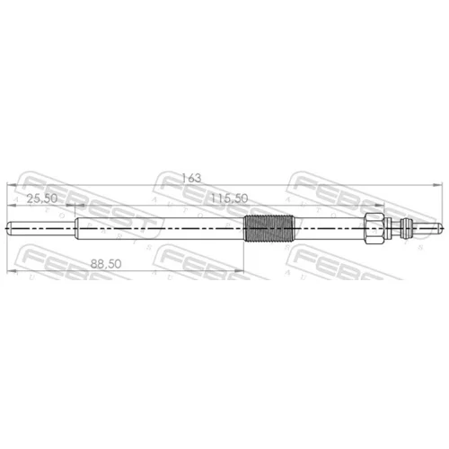 Žeraviaca sviečka 24642-002 /FEBEST/ - obr. 1