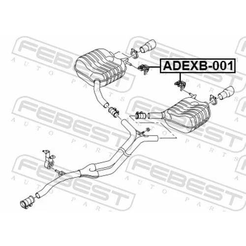 Doraz tlmiča výfuku ADEXB-001 /FEBEST/ - obr. 1