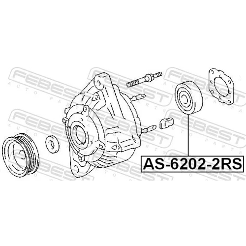 Ložisko AS-6202-2RS /FEBEST/ - obr. 1