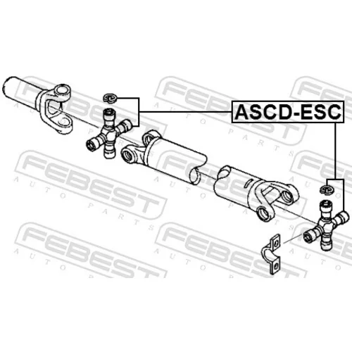 Kĺbový hriadeľ ASCD-ESC /FEBEST/ - obr. 1