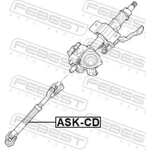 Hriadeľ riadenia ASK-CD /FEBEST/ - obr. 1