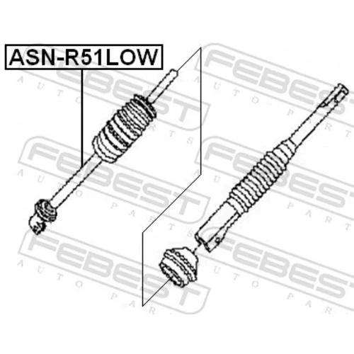 Hriadeľ riadenia ASN-R51LOW /FEBEST/ - obr. 1