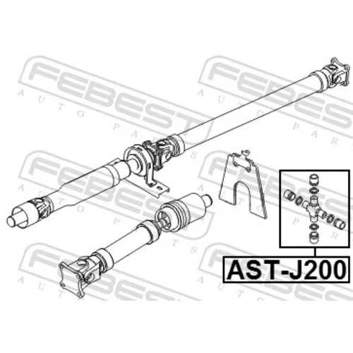 Kĺbový hriadeľ AST-J200 /FEBEST/ - obr. 1