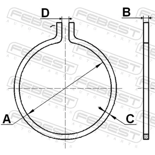 Manžeta hnacieho hriadeľa - montážna sada CC-3-25X1-PCS10 /FEBEST/ - obr. 1