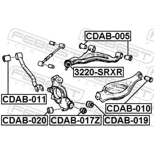 Uloženie riadenia CDAB-019 /FEBEST/ - obr. 1