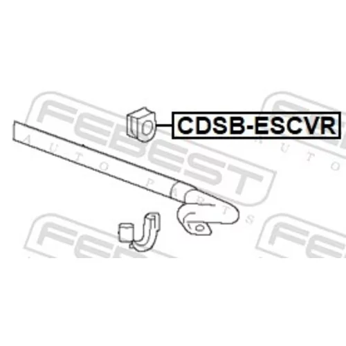 Uloženie priečneho stabilizátora CDSB-ESCVR /FEBEST/ - obr. 1