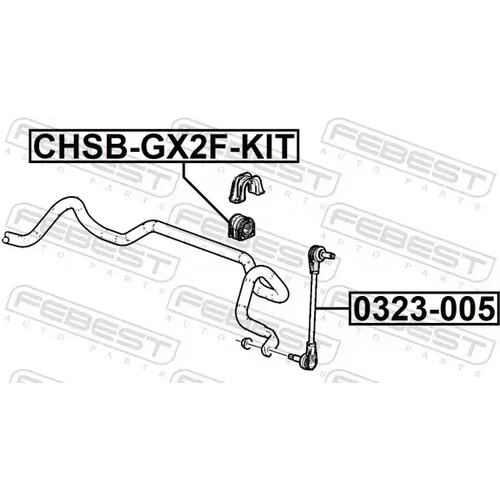 Opravná sada uloženia stabilizátora CHSB-GX2F-KIT /FEBEST/ - obr. 1