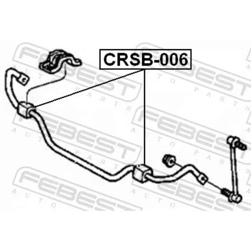 Uloženie priečneho stabilizátora CRSB-006 /FEBEST/ - obr. 1