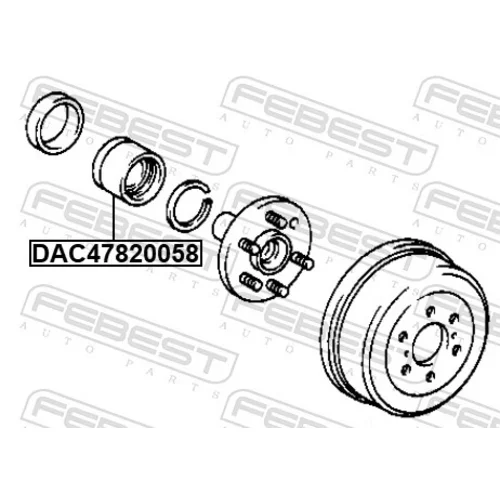 Ložisko kolesa DAC47820058 /FEBEST/ - obr. 1