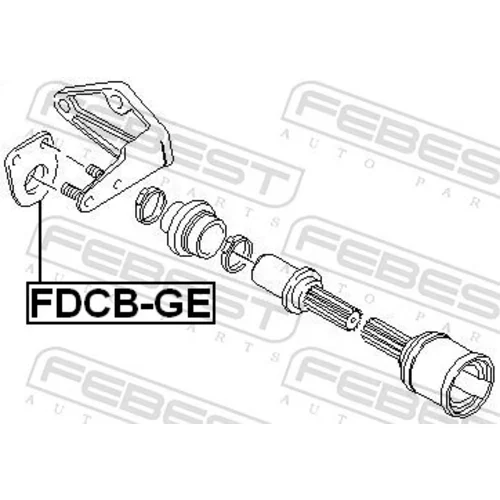 Ložisko hnacieho hriadeľa FDCB-GE /FEBEST/ - obr. 1
