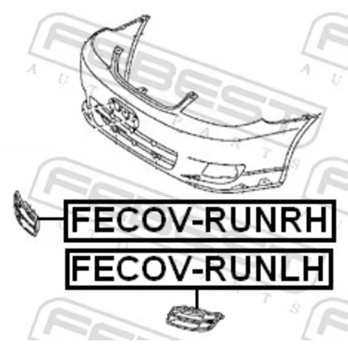 Kryt nárazníku FECOV-RUNRH /FEBEST/ - obr. 1