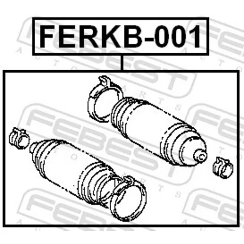 Manžeta riadenia FERKB-001 /FEBEST/ - obr. 1