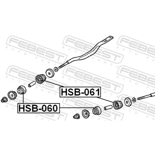 Uloženie riadenia HSB-060 /FEBEST/ - obr. 1