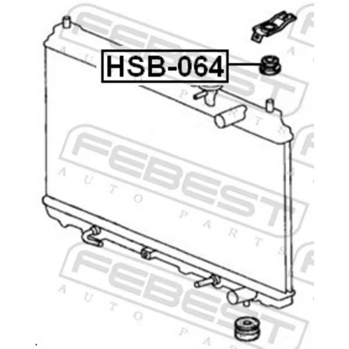 Uloženie chladiča HSB-064 /FEBEST/ - obr. 1