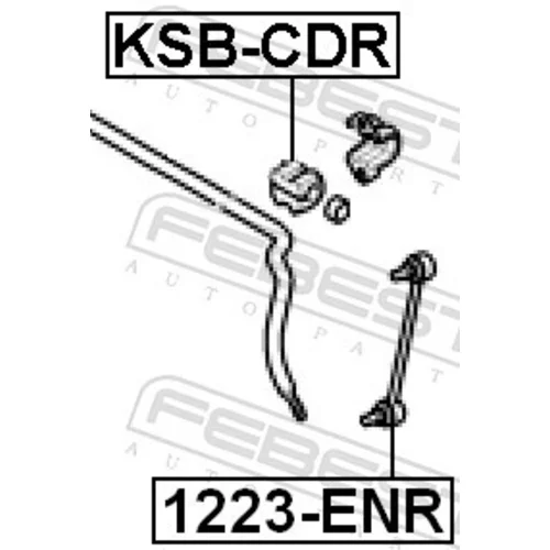 Uloženie priečneho stabilizátora KSB-CDR /FEBEST/ - obr. 1