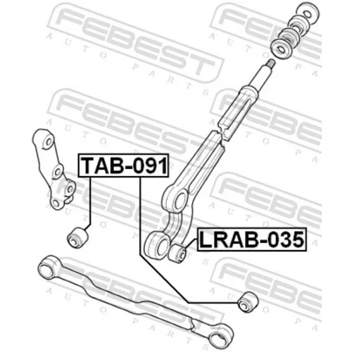 Uloženie riadenia LRAB-035 /FEBEST/ - obr. 1