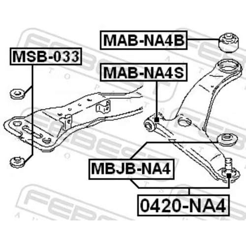 Uloženie riadenia MAB-NA4B /FEBEST/ - obr. 1