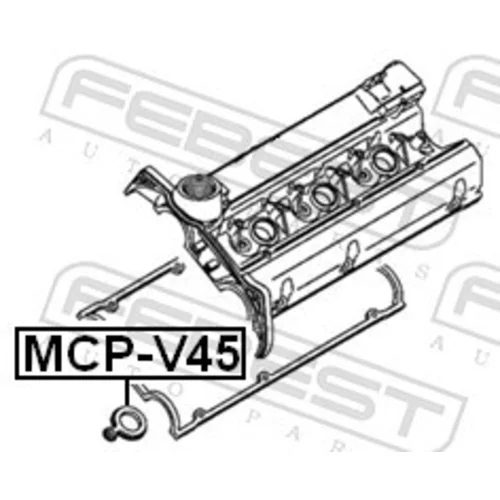 Tesniaci krúžok otvoru pre zap.sviečku MCP-V45 /FEBEST/ - obr. 1