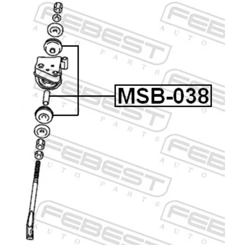 Uloženie riadenia MSB-038 /FEBEST/ - obr. 1
