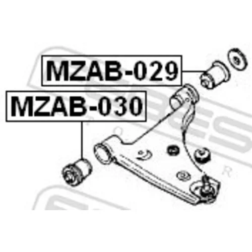 Uloženie riadenia MZAB-029 /FEBEST/ - obr. 1
