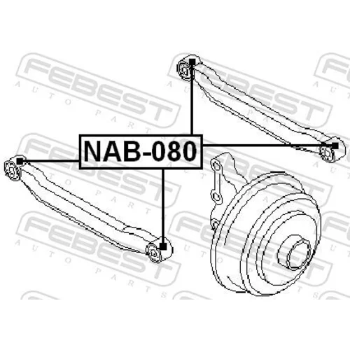 Uloženie riadenia NAB-080 /FEBEST/ - obr. 1