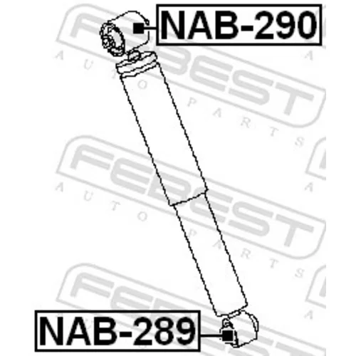 Puzdro, tlmič NAB-289 /FEBEST/ - obr. 1