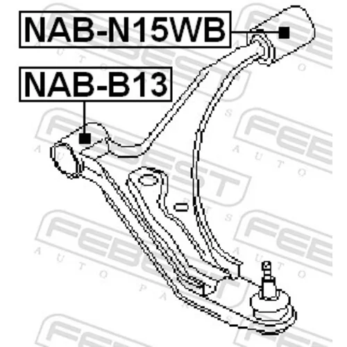 Uloženie riadenia NAB-N15WB /FEBEST/ - obr. 1
