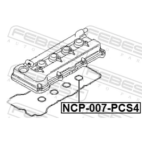 Tesnenie veka hlavy valcov NCP-007-PCS4 /FEBEST/ - obr. 1