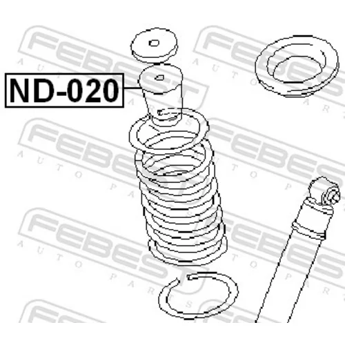 Doraz odpruženia ND-020 /FEBEST/ - obr. 1