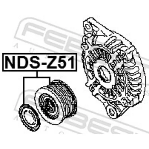 Remenica alternátora NDS-Z51 /FEBEST/ - obr. 1