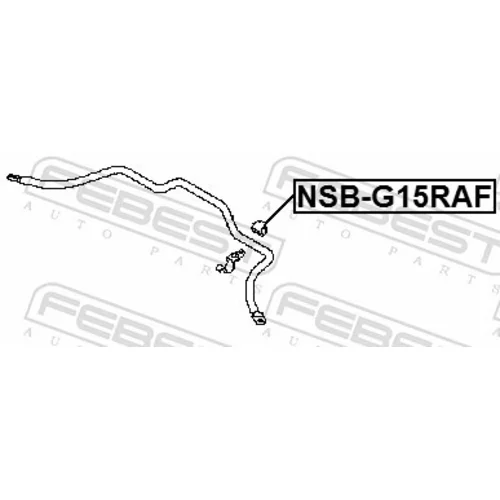 Uloženie priečneho stabilizátora NSB-G15RAF /FEBEST/ - obr. 1