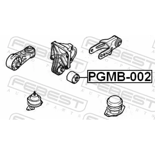 Uloženie motora PGMB-002 /FEBEST/ - obr. 1