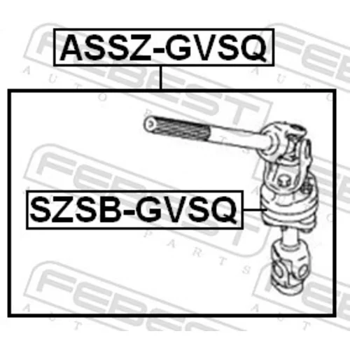 Puzdro pre hriadeľ riadenia SZSB-GVSQ /FEBEST/ - obr. 1