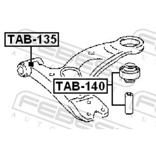 Uloženie riadenia TAB-135 /FEBEST/ - obr. 1