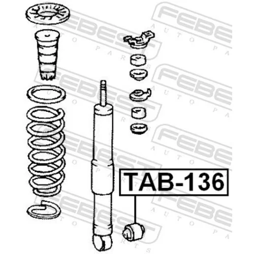 Puzdro, tlmič TAB-136 /FEBEST/ - obr. 1