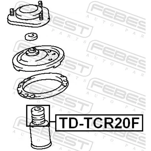 Doraz odpruženia TD-TCR20F /FEBEST/ - obr. 1