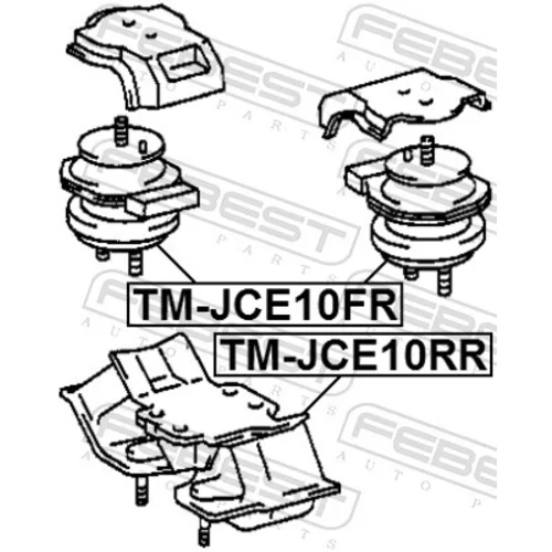 Uloženie motora TM-JCE10RR /FEBEST/ - obr. 1
