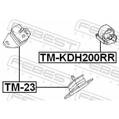 Uloženie motora TM-KDH200RR /FEBEST/ - obr. 1