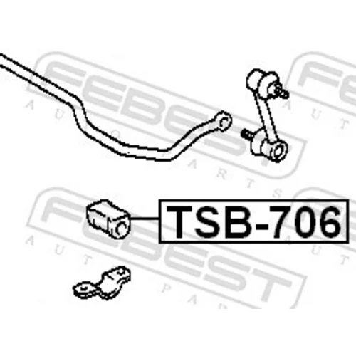 Uloženie priečneho stabilizátora TSB-706 /FEBEST/ - obr. 1
